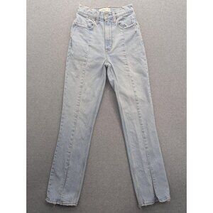 Abercrombie & Fitch 90s Straight Jeans Womens 25 Ultra High Rise Curve Love
